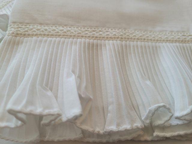 Lenzuola matrimoniali ricamate a mano , Vintage