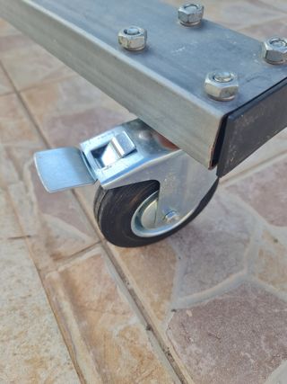 Tobogán piscina - Móvil con ruedas