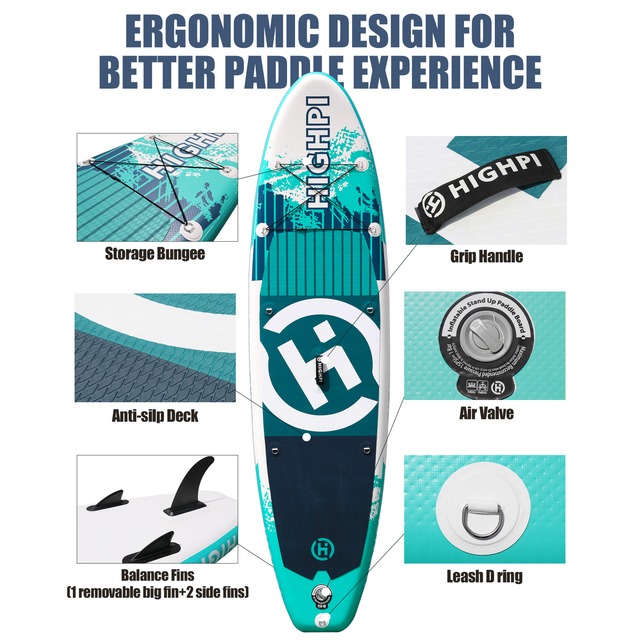 Pack Stand Up Paddle hinchable (Remo + inflador + leash +