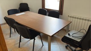 Mesa juntas 6 sillas - Madera