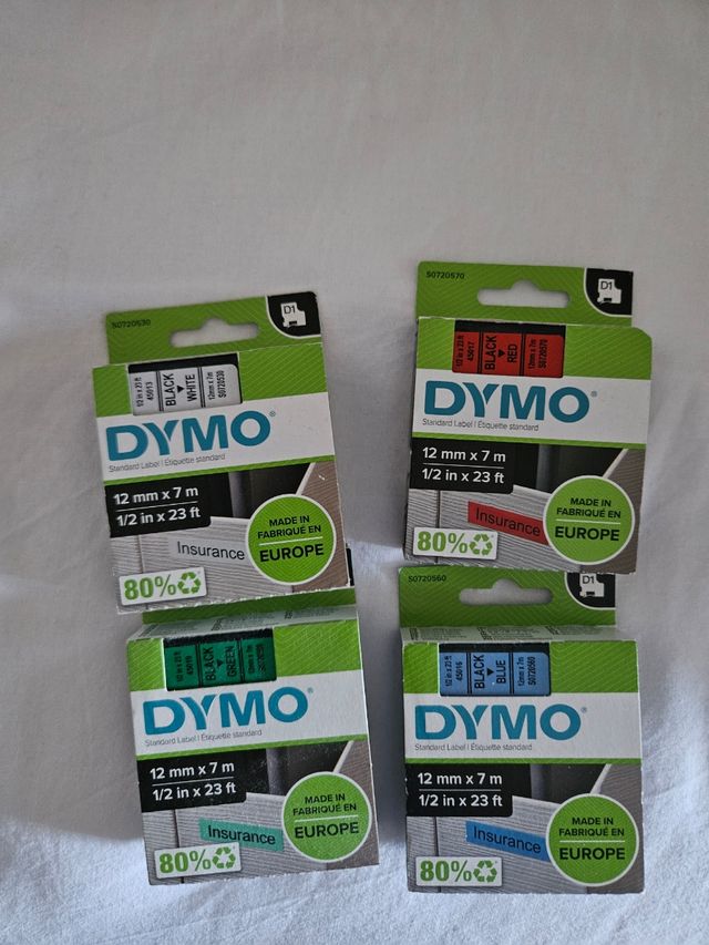 4 Rotoli Etichette Dymo D1