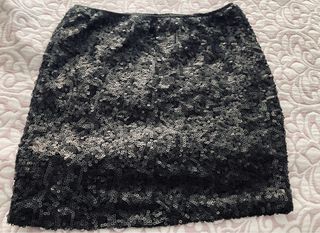 Mini Falda negra lentejuelas