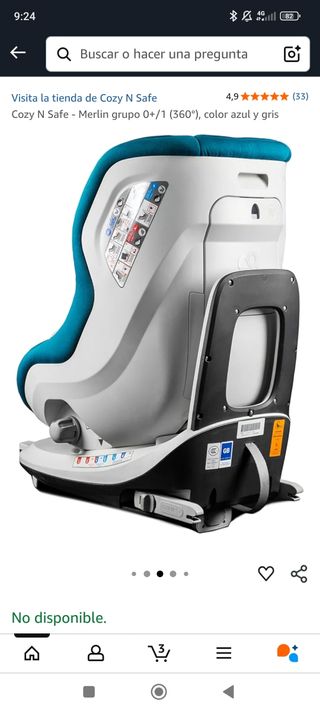 Silla coche Cozy N Safe grupo 0+/1