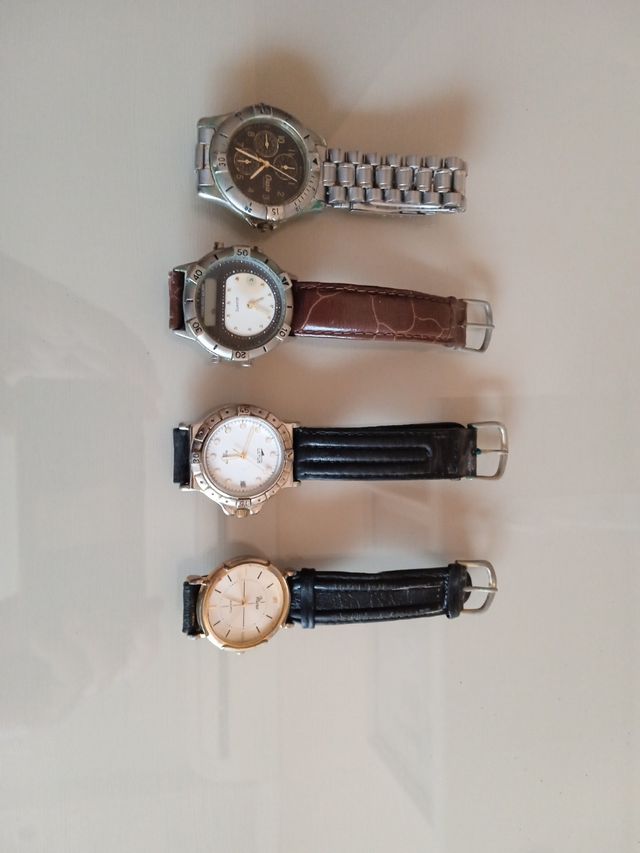 4 relojes pulsera vintage