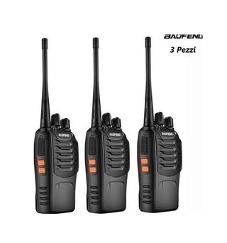 3X Radio Portatile Baofeng 888S WalkieTalkie NEW
