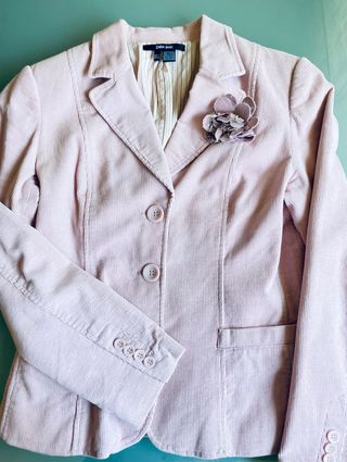 Chaqueta pana rosa ZARA