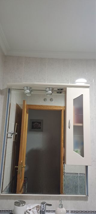 Espejo baño c/ armario blanc, regalo lavabo.