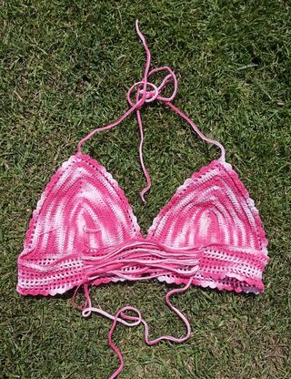 Top Corset Ganchillo Tejido a Mano