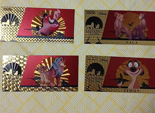 4 Tarjetas El Rey León - Edición Limitada