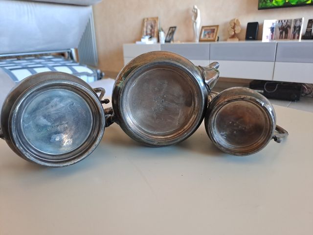 Servizio da tè argento - 3 pezzi