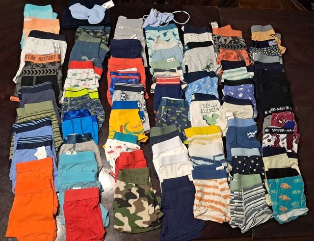 Boxers 2 a 4 anos, luvas e gorro