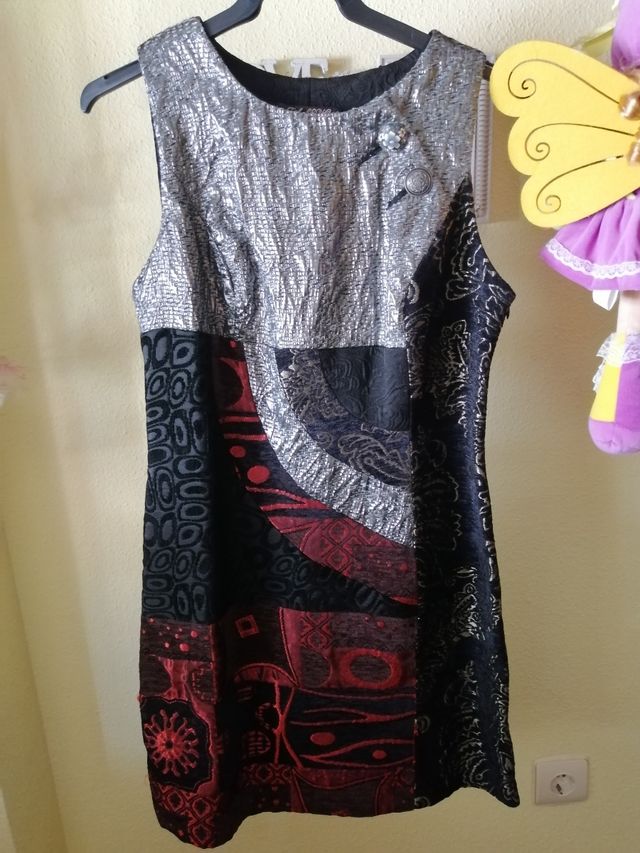 Vestido patchwork invierno