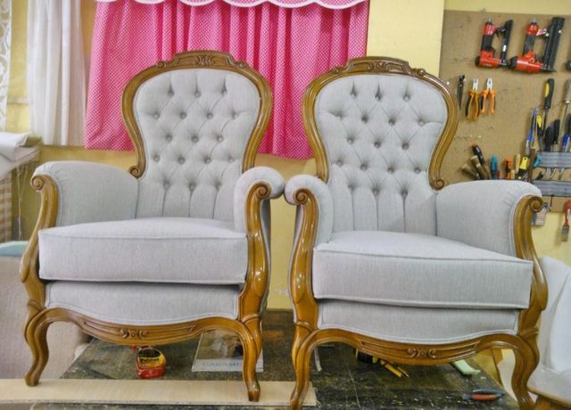 Estofos: tecidos, espumas