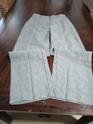 Chaqueta traje gris mujer