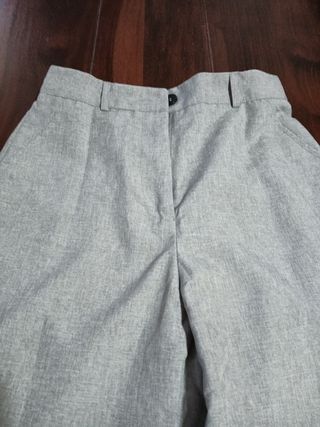 Chaqueta traje gris mujer