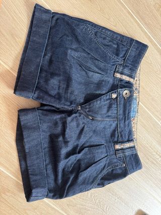 Shorts vaqueros cortos azul marino