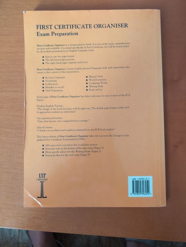 First Certificate Organiser: Exam Preparation, ...