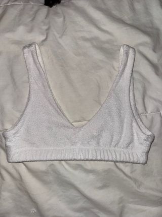 Bikini blanco - Top corto