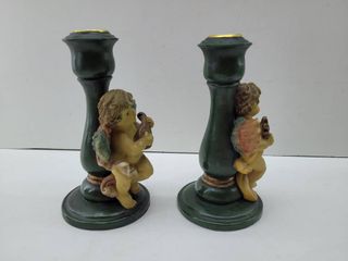 2 CANDELIERI A FORMA DI ANGELO