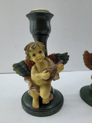 2 CANDELIERI A FORMA DI ANGELO