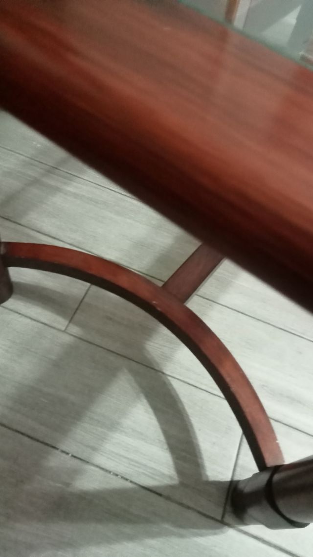 Mesa baja cristal madera