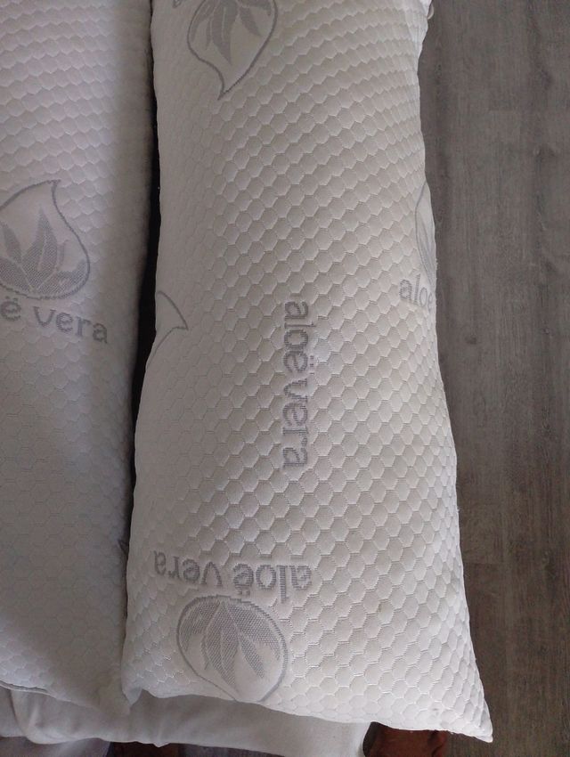 2 Almohadas Aloe Vera - Blancas 10 cada una