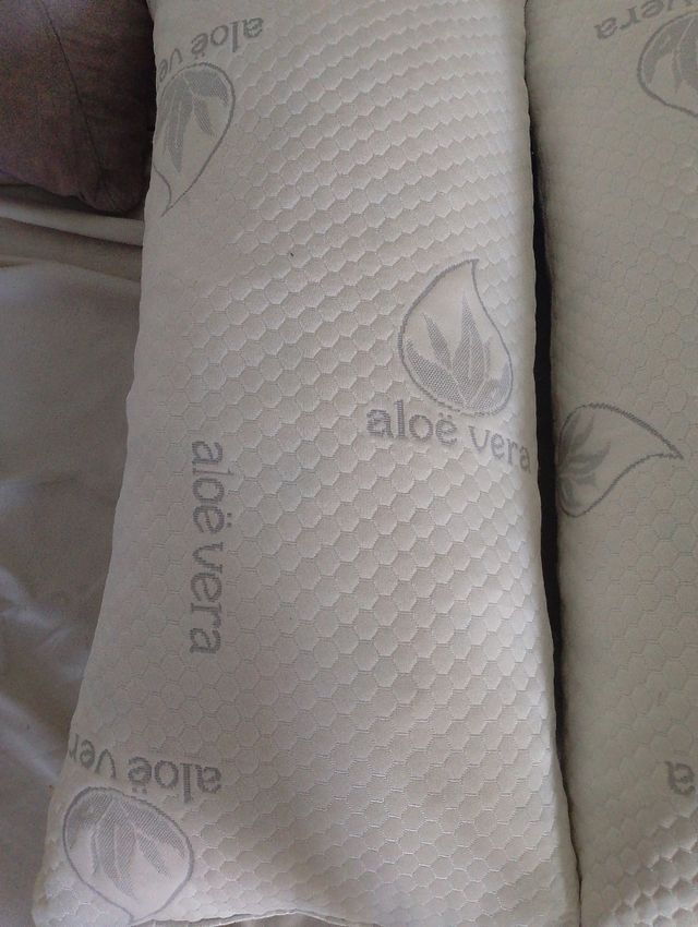 2 Almohadas Aloe Vera - Blancas 10 cada una