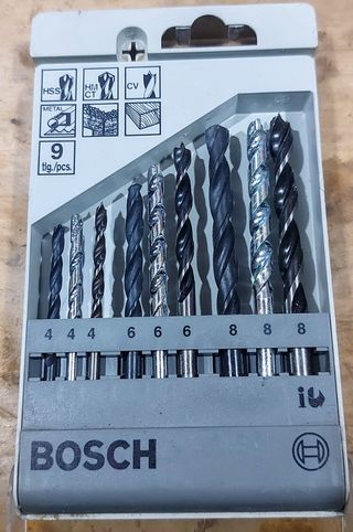 Punte per metallo-muro-legno 9pz 4-6-8 mm