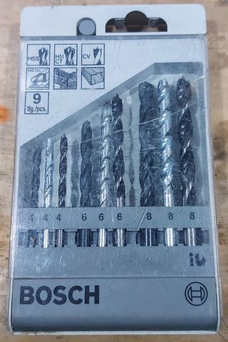 Punte per metallo-muro-legno 9pz 4-6-8 mm