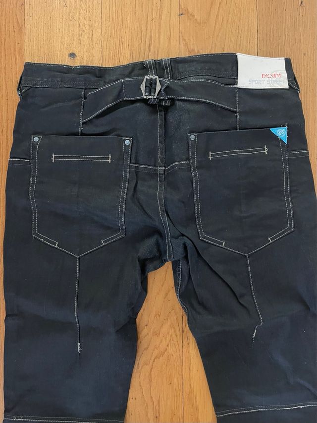 Vaqueros Denim Sport Street negros, talla S