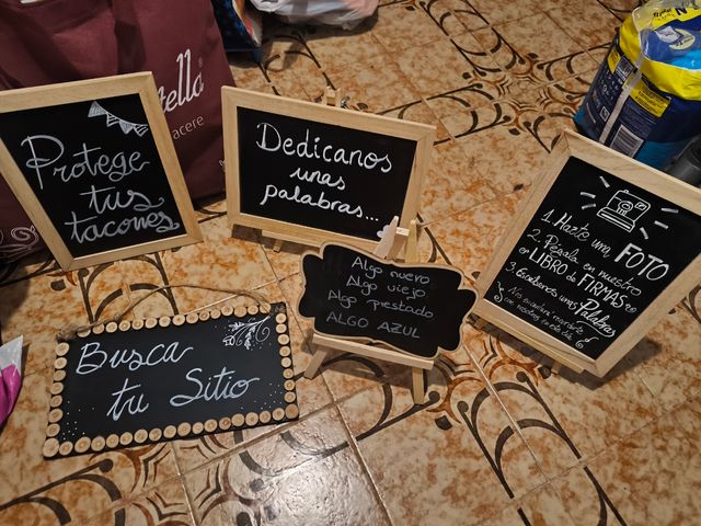 Carteles boda hechos a mano
