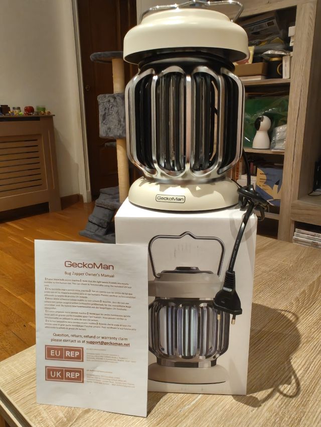 Mata mosquitos GeckoMan - Lámpara eléctrica