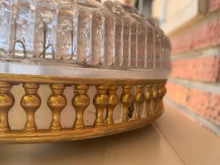 Plafón cristal vintage antiguo