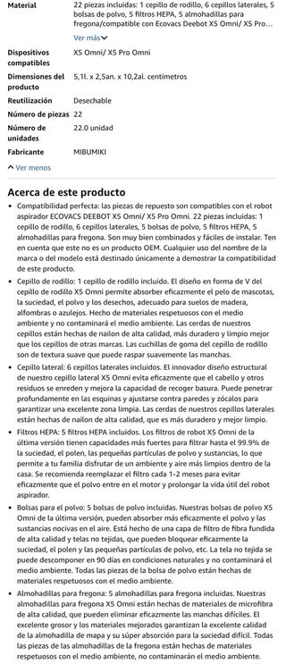 NUEVO!. Repuestos X5 Omni - 22 piezas