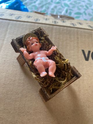 Pesebre antiguo: 8 figuras belén