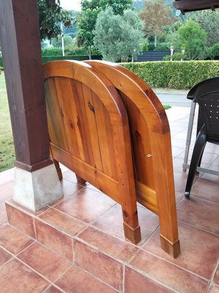 Cabeceros cama madera marrón