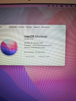 MacBook Air 13" 2017 - 8GB RAM, 256 DD