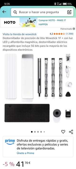 Destornillador eléctrico Wowstick