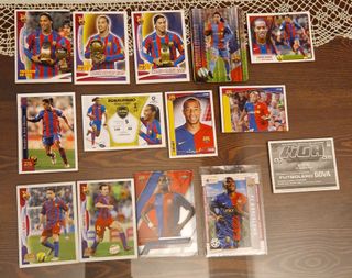 Cromos Ronaldinho y etoo