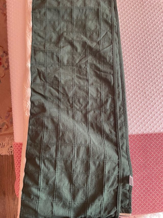 Falda cama 90cm - algodón verde inglés