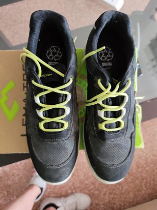 Zapatos seguridad LEMAITRE negros-verdes