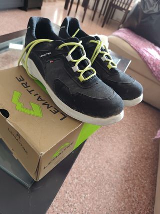 Zapatos seguridad LEMAITRE negros-verdes