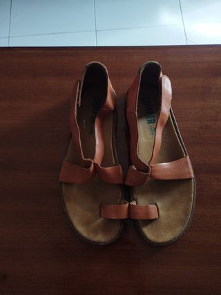 Sandalias Camper Piel Marrón - Talla 40
