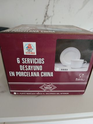 6 Servicios Desayuno Porcelana China