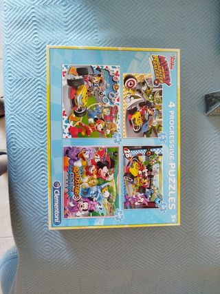 Puzzle Mickey & Roadster Racers 4x