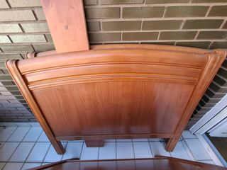 Cabecero cama madera 120cm marrón