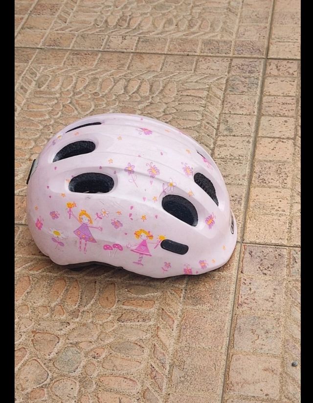 Casco bici niña ABUS rosa