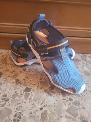 Sandalias Geox niño - Azul/Naranja Talla 38