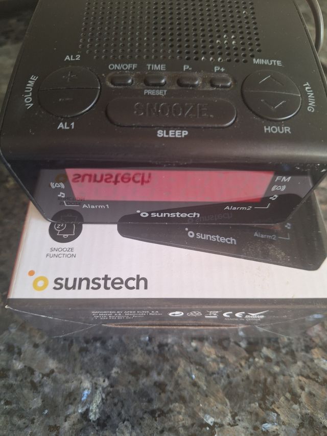 Radio Reloj Sunstech - despertador