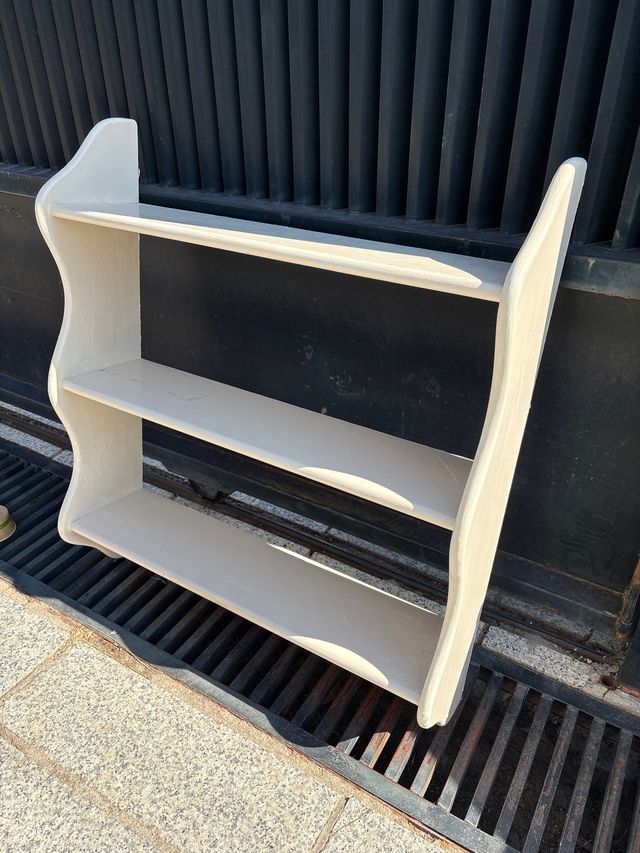 Estantería 3 baldas - Madera blanca